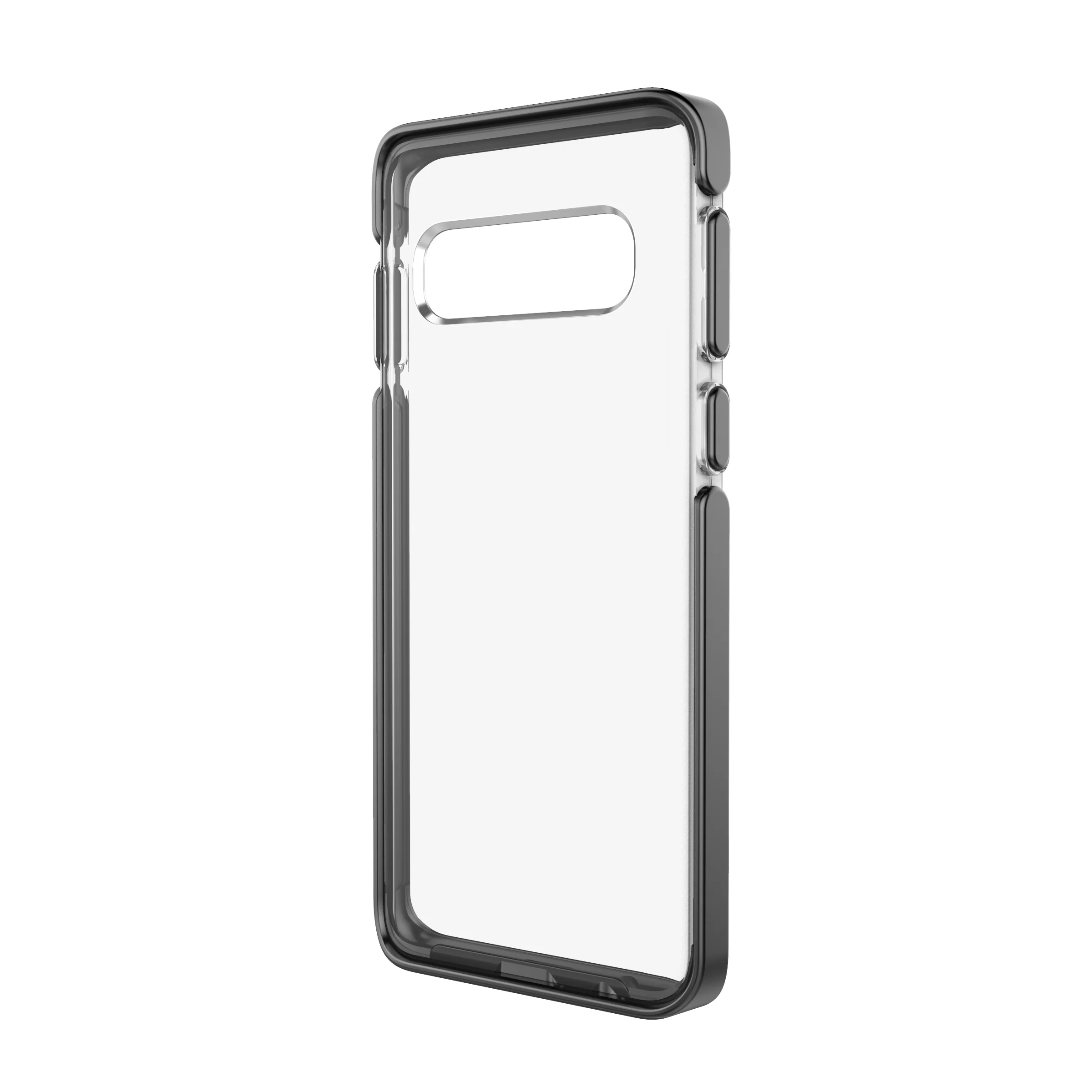 Ambassador Case for Samsung Galaxy S10 - Clear Black Silver - Image 3