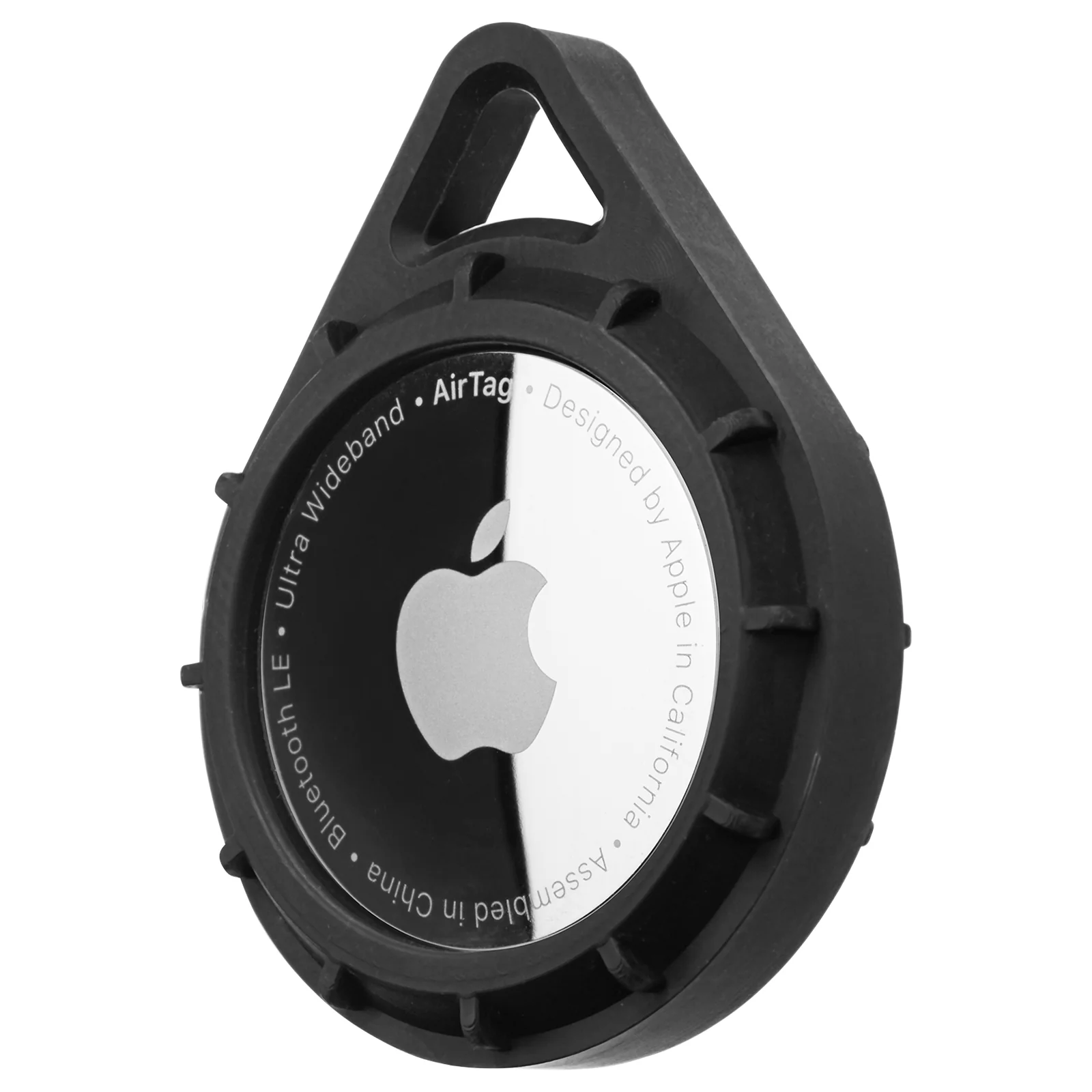 Protector AirTag Case With Carabiner Clip - Black - Image 3