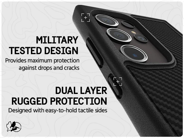 Protector Case For Samsung Galaxy S24 Ultra - Carbon - Image 3