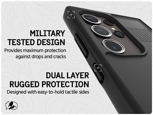 Protector Case For Samsung Galaxy S24 Ultra - Black - Image 3