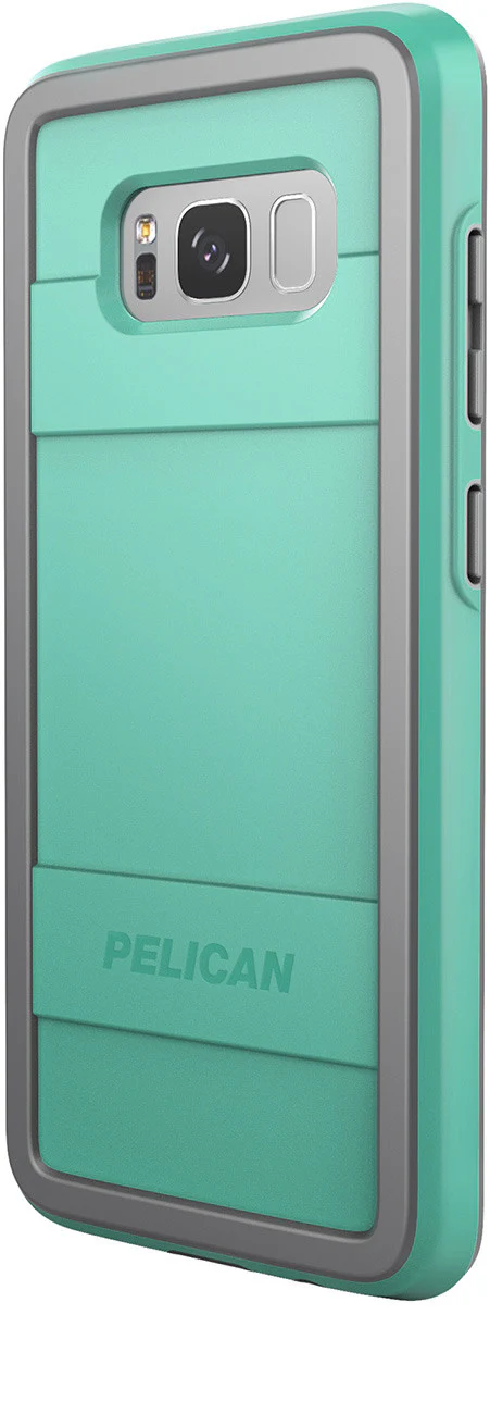 Protector Case for Samsung Galaxy S8 - Aqua/Gray