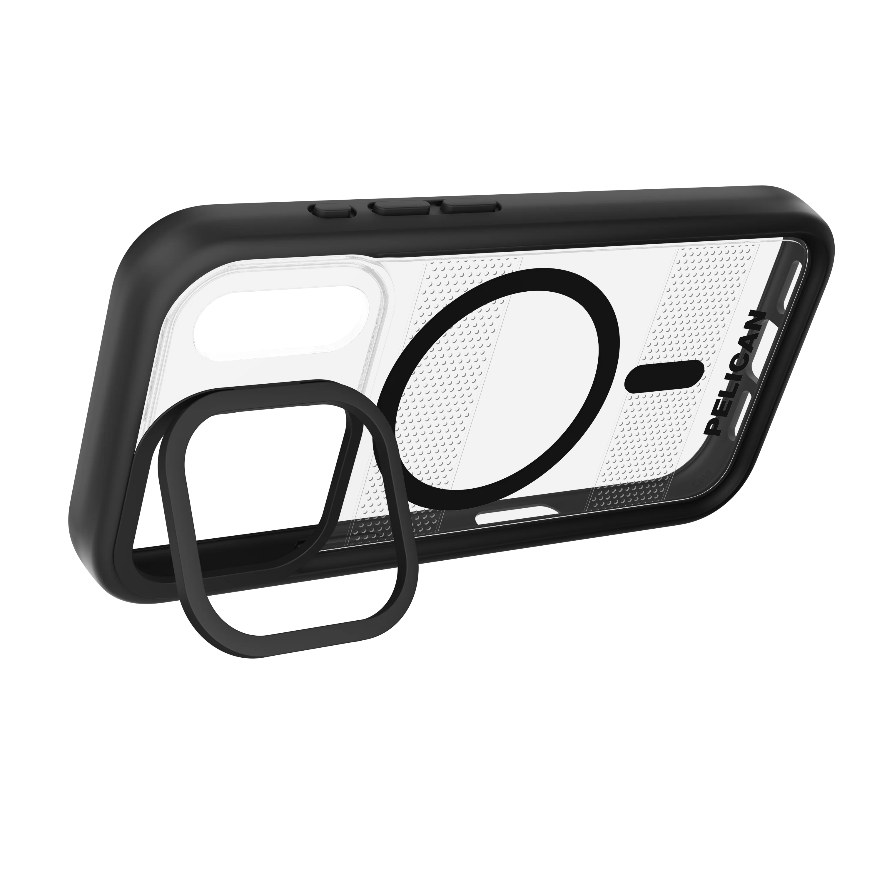 Protector (MagSafe) w/ Stand for Apple iPhone 17 Pro - Clear Black - Image 8
