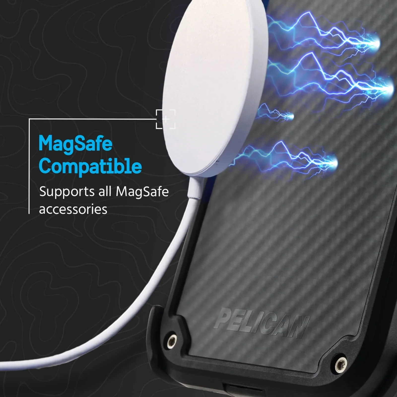 Shield w/ MagSafeĀ® for iPhone 14 - Black Carbon - Image 3