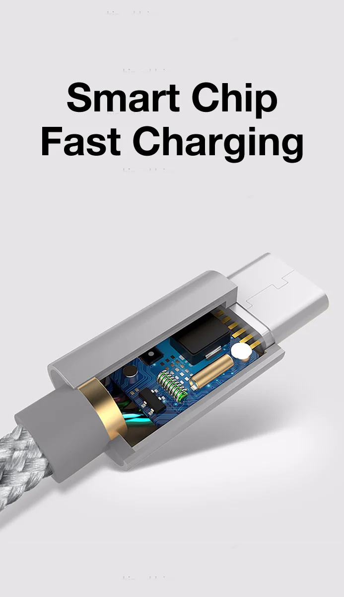 Type-C to Lightning Braided Charging Cable - Image 2
