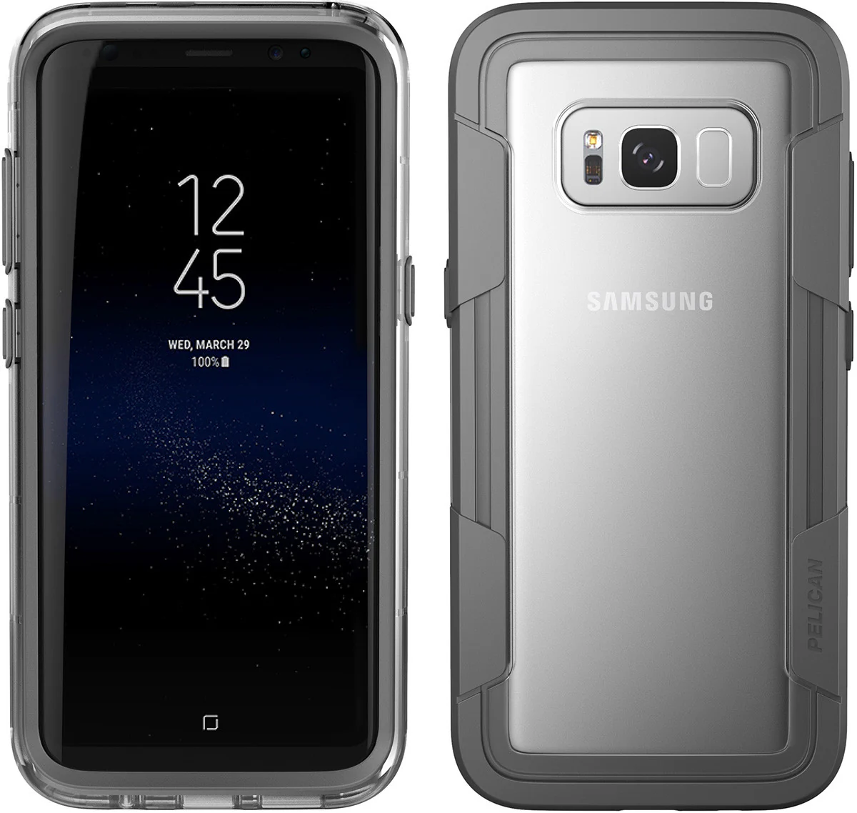 Voyager Case for Galaxy S8+ (PLUS SIZE) - Clear Gray - Image 3